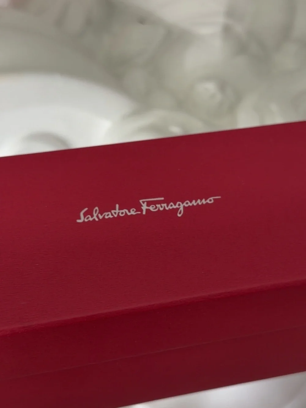 Salvatore Ferragamo Black Square Gradient Lens Sunglasses